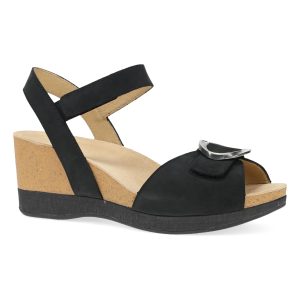 Stella Black Milled Nubuck
