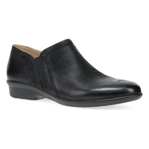 Cheryl Wide Black Burnished Nubuck